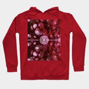 Abstract Marbling Pattern Hoodie